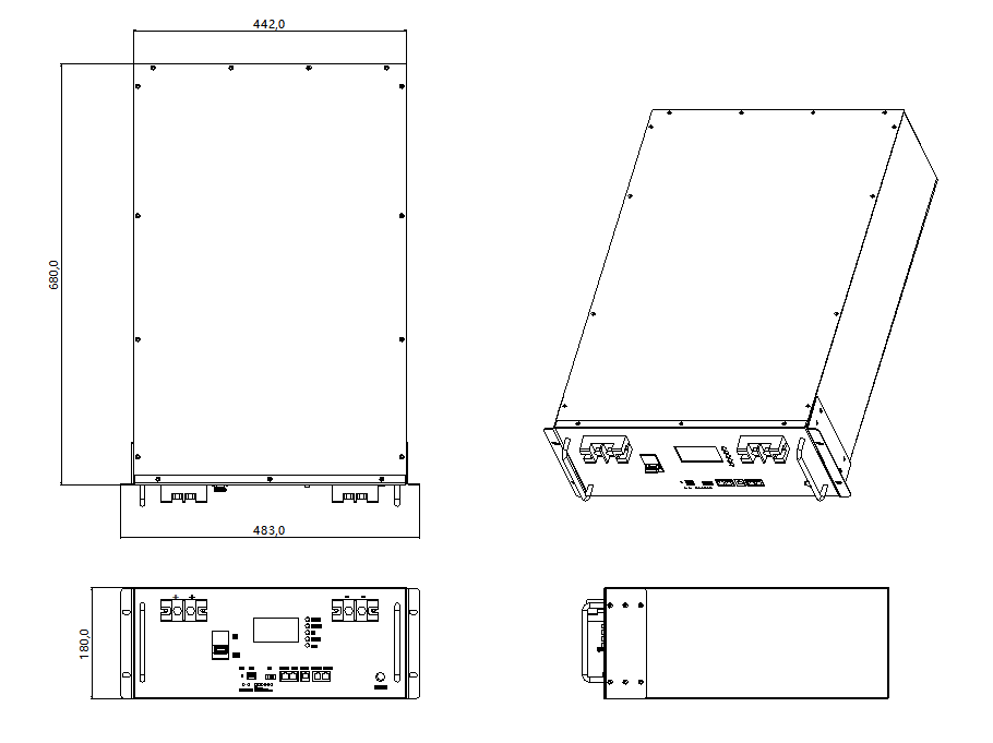 48V 200Ah lifepo4 rack battery