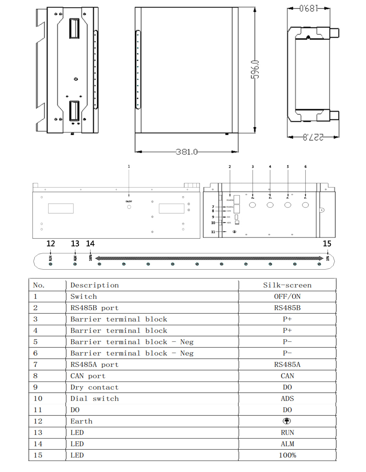 Brick solar storage power ESS size