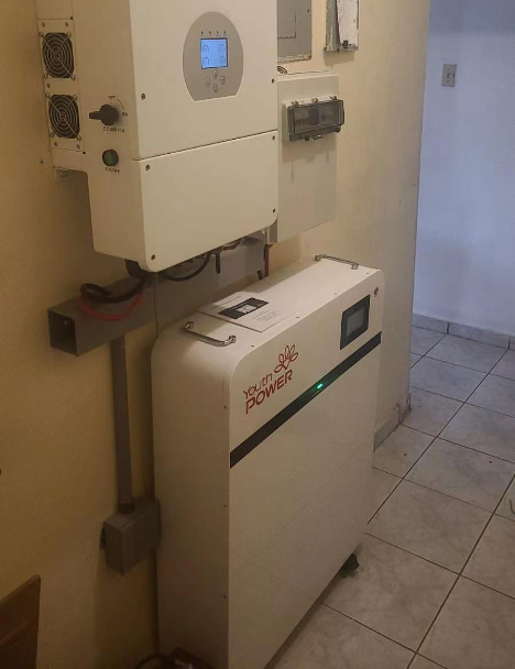 Home battery system for solar