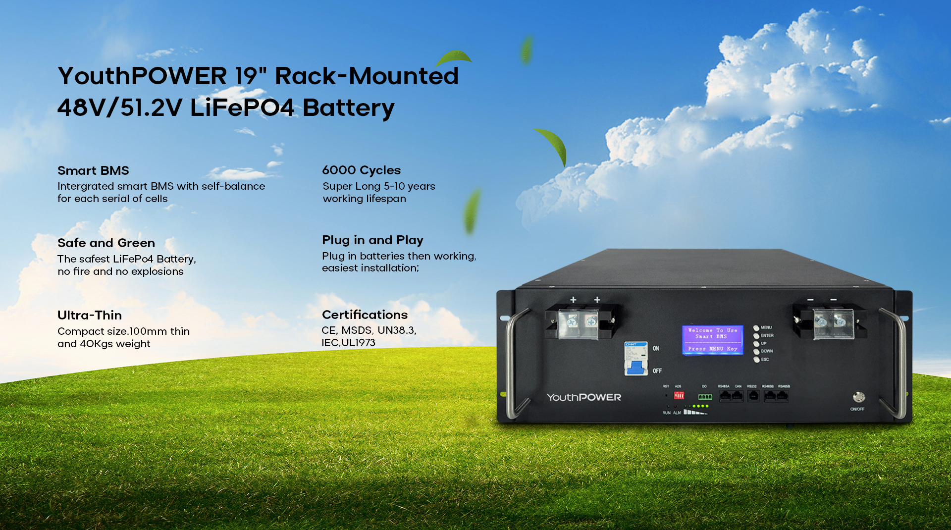 Lifepo4 Server Rack Battery