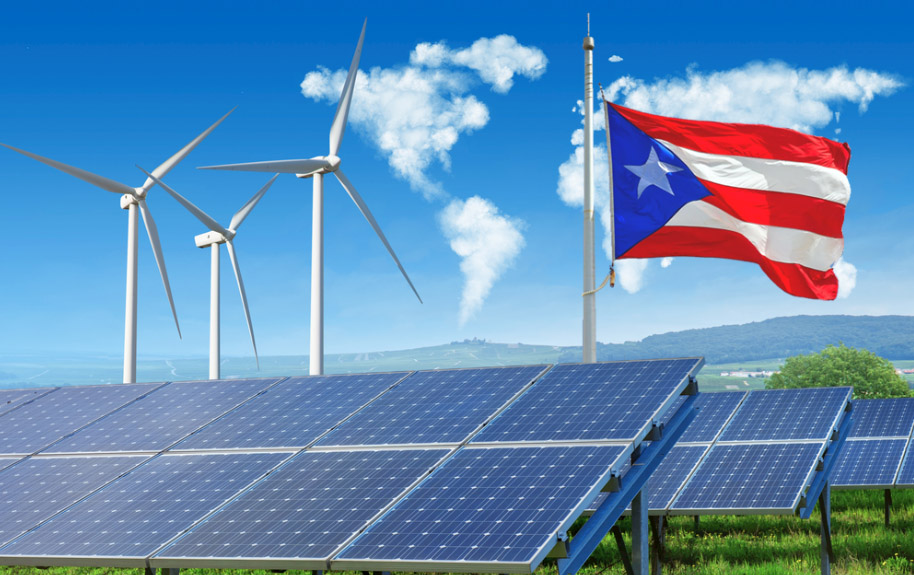 Hệ thống năng lượng mặt trời có bộ lưu trữ pin cho Puerto Rico