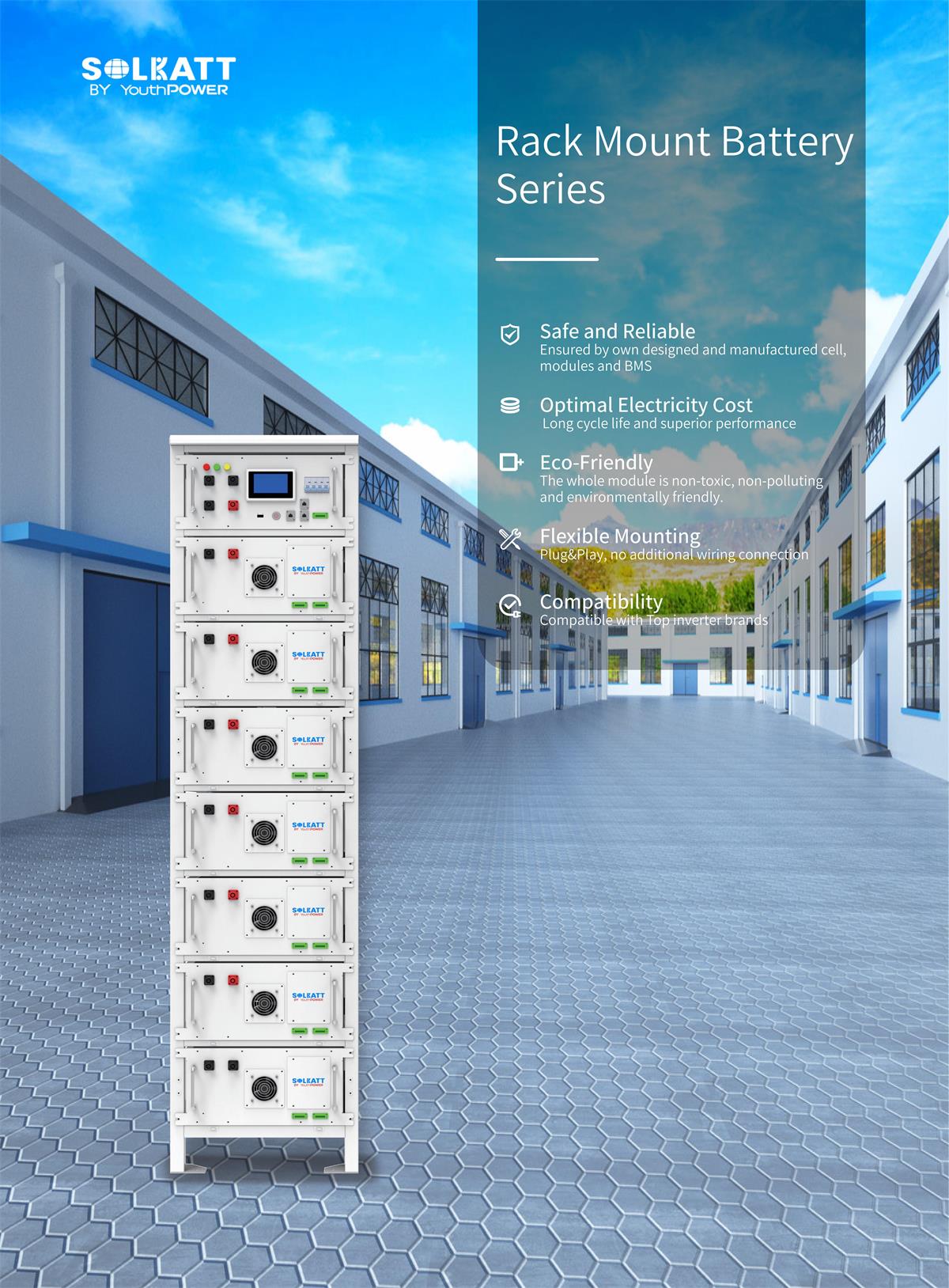 high voltage solar battery